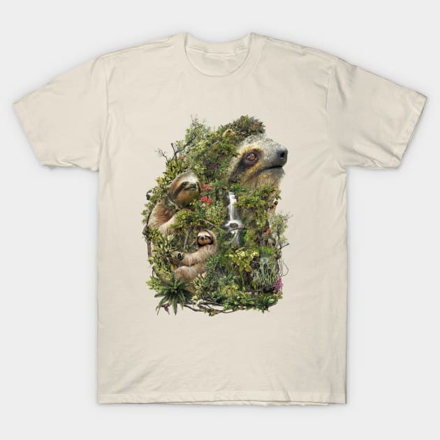 Surreal Sloth T-Shirt by barrettbiggers